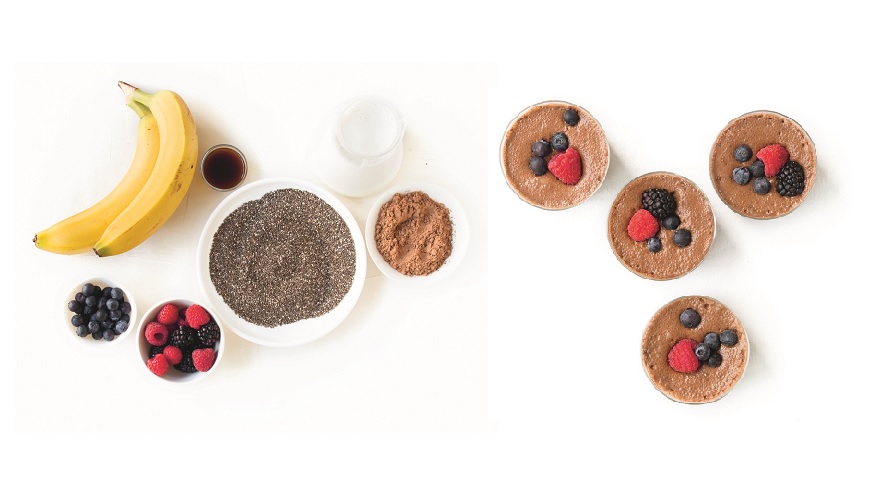 Doce de chocolate e chia