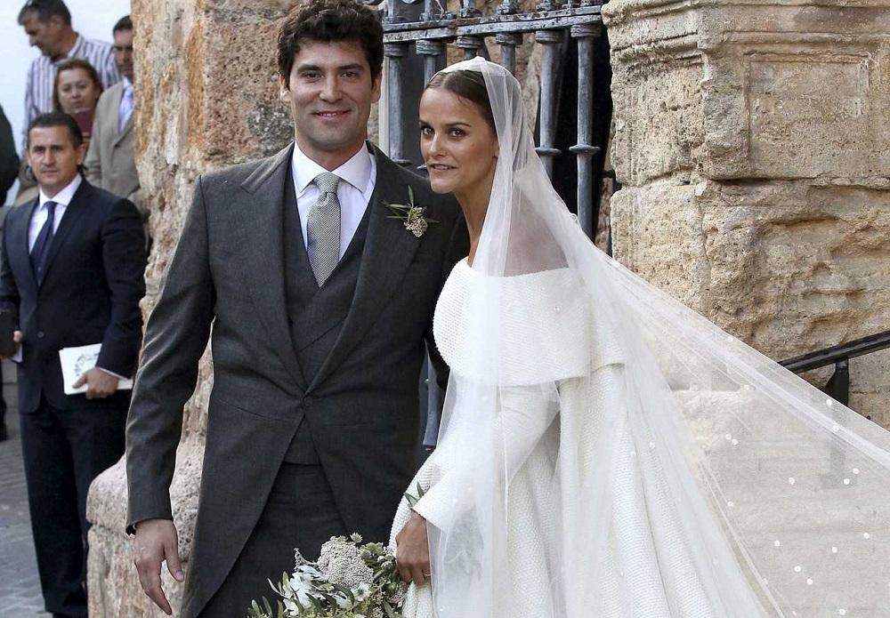 Os noivos, Alejandro Santo Domingo e Lady Charlotte Wellesley