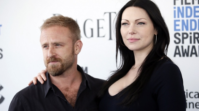 Ben Foster and Laura Prepon arrive at the 2017 Film Independent Spirit Awards in Santa Monica