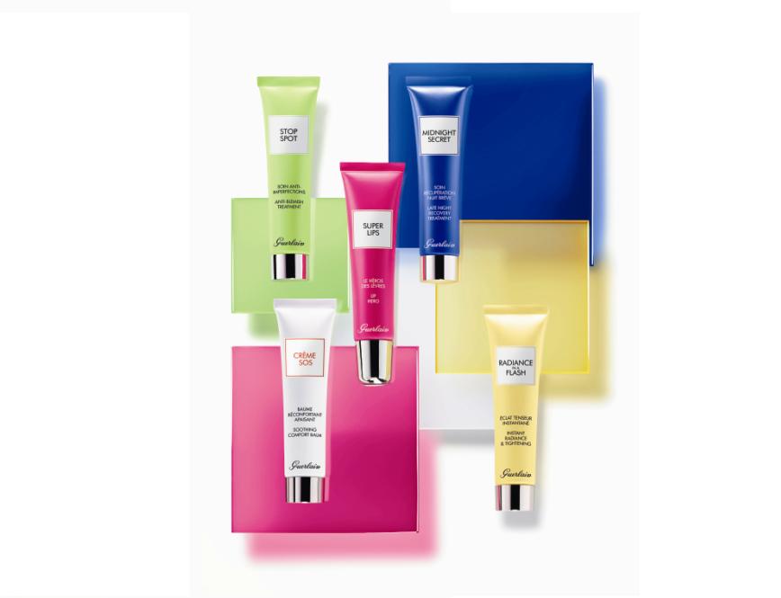 A Guerlain escolheu os cinco tratamentos mais queridos das suas clientes, e transportou-os para embalagens pequenas e fáceis de transportar. A ideia é ter as soluções para os problemas mais comuns da nossa pele sempre connosco.