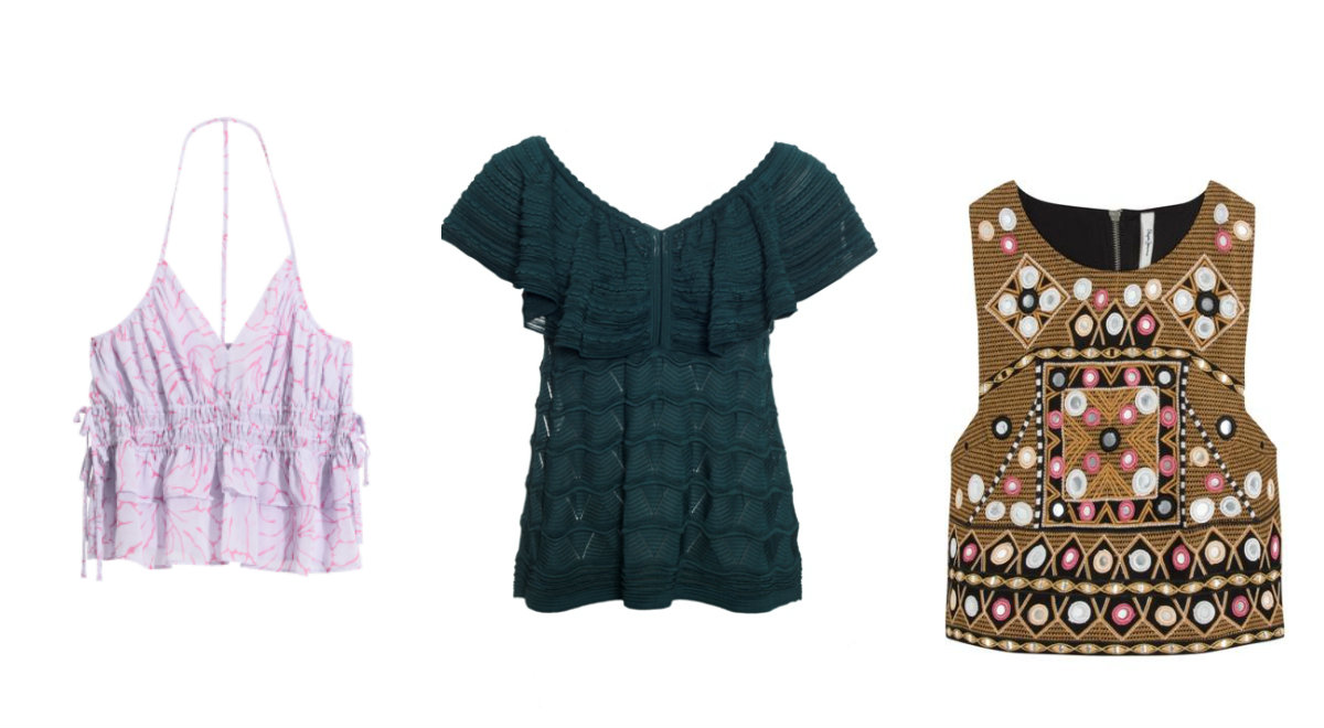 Esta estação as grandes tendências são os tops curtos, assimétricos e com bordados. Escolhemos alguns dos mais giros que vai querer usar já, se os dias se mantiverem com este sol, claro.