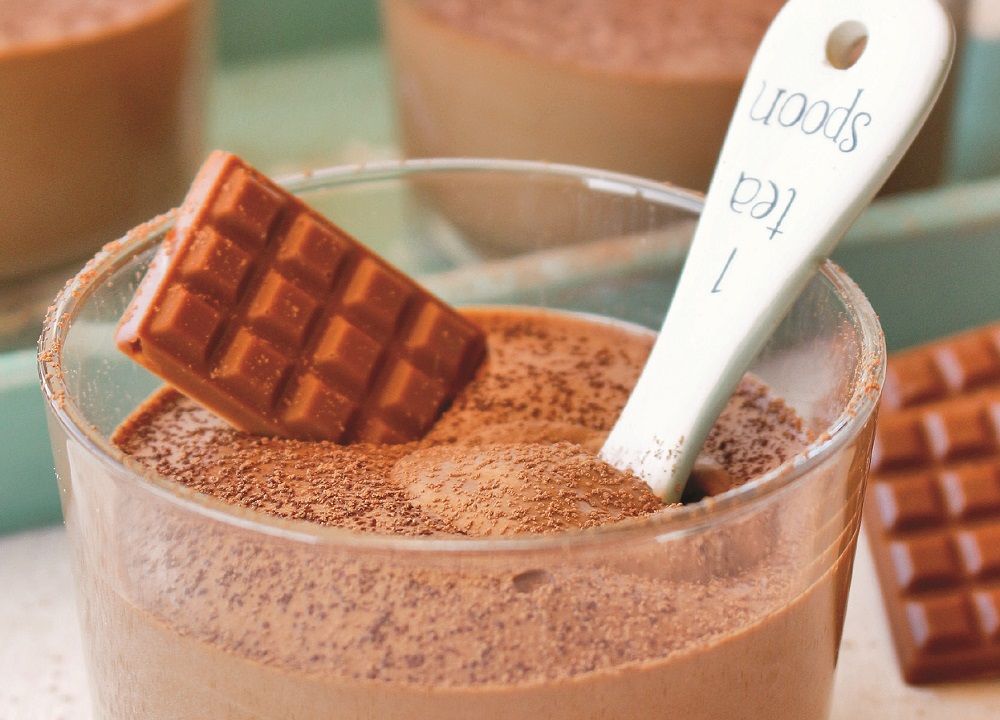 Mousse de chocolate mais fácil do mundo