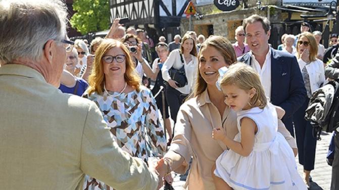 Princess Madeleine with family visit Visby