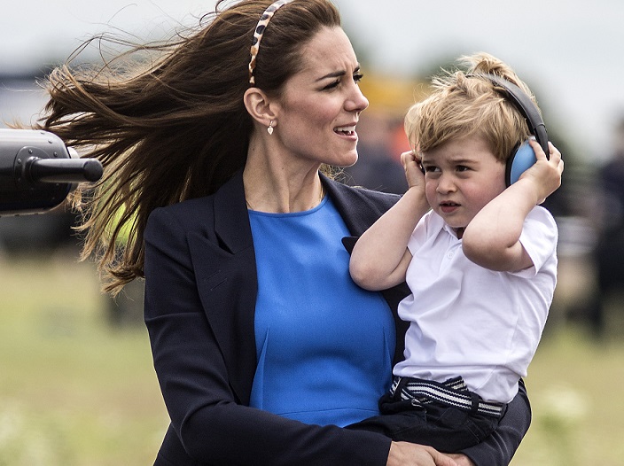 O Príncipe George ficou incomodado com o barulho dos aviões