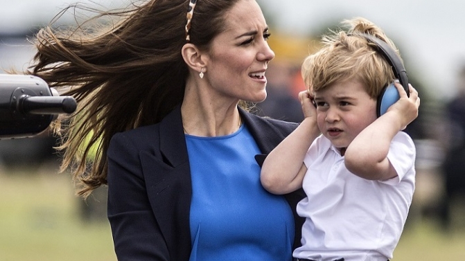 O Príncipe George ficou incomodado com o barulho dos aviões