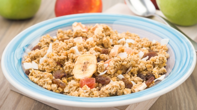 1 Aveia com fruta fresca