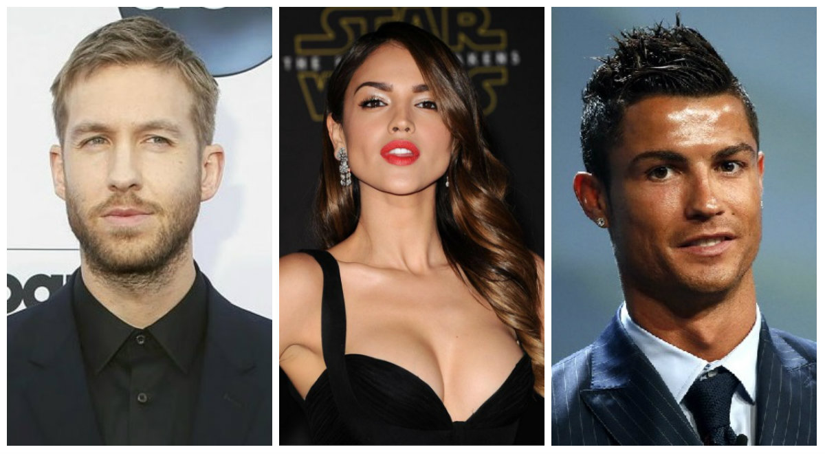 Calvin Harris, Eiza González e Cristiano Ronaldo