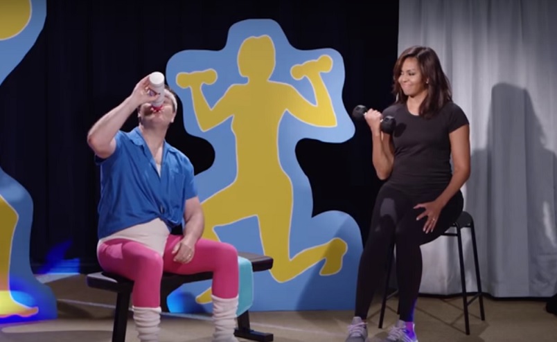 A primeira-dama dos EUA participa em novo vídeo de 'Funny or Die'