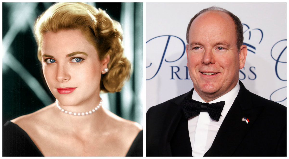 Grace Kelly e o seu filho, Alberto do Mónaco