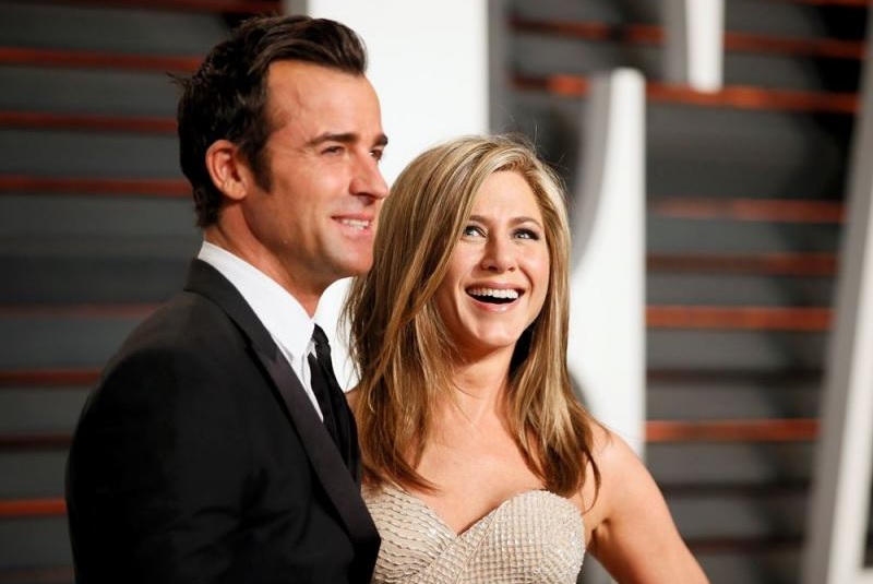 Justin Theroux e Jennifer Aniston casaram-se em 2015