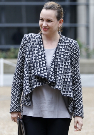 French junior minister for Digital Economy Axelle Lemaire arrives to attend a conference about the economic recovery of France at the Bercy ministry in Paris