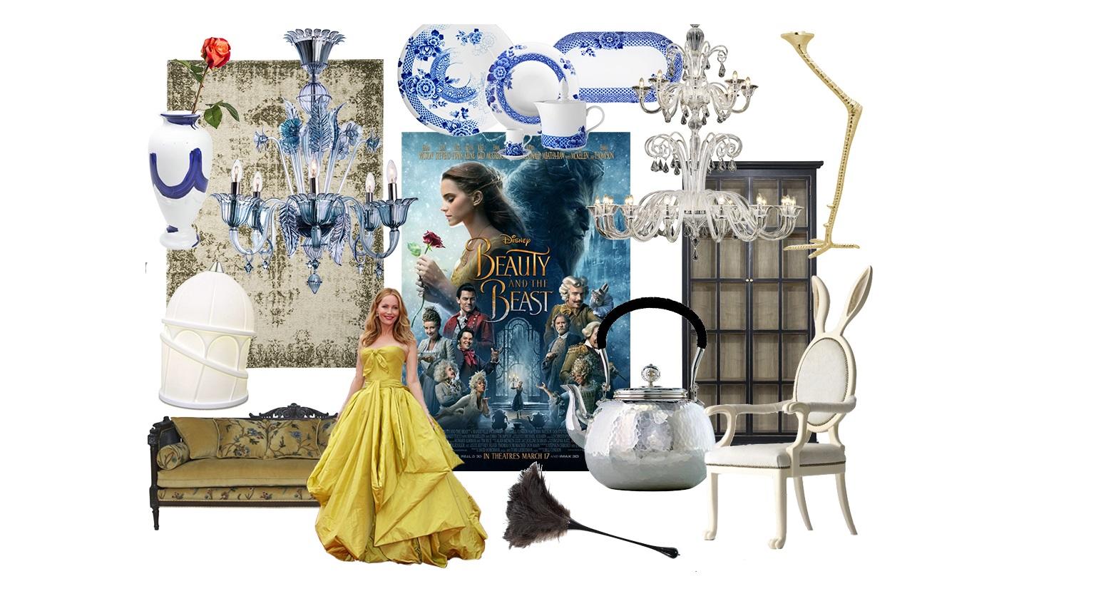 Decoração inspirada em 'A Bela e o Monstro'.