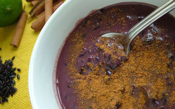 Arroz doce preto