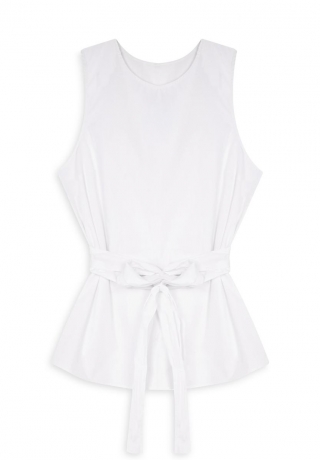 Camisa sem mangas com cinto branco, Primakr, €13