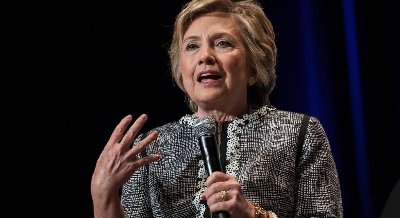 Hillary Clinton Addresses Book Expo In New York City