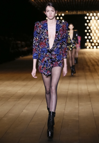 Saint Laurent Fashion Show, Ready To Wear Collection Fall Winter 2018 in Paris