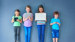 Crianças smartphones