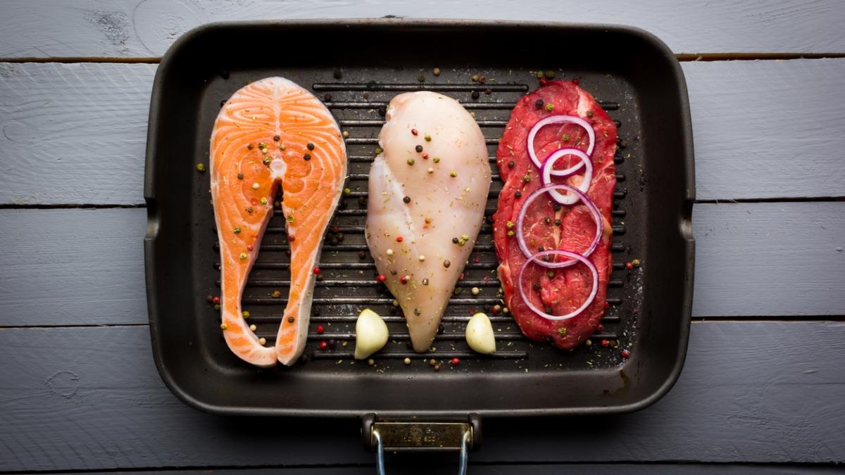 Animal proteins ready to be cooked