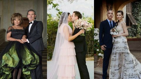 Os vestidos de noiva mais originais das celebridades