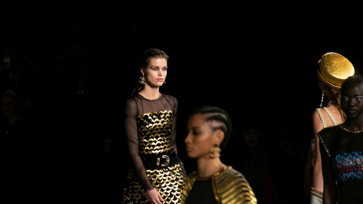 Models present creations during the CHANEL Paris New York Métiers d’art 2018/19 Show at Metropolitan Museum of Art in New York