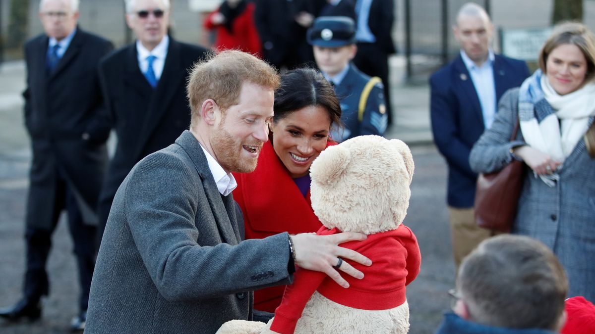 Britain's Prince Harry and Meghan, Duchess of Sussex visit Birkenhead