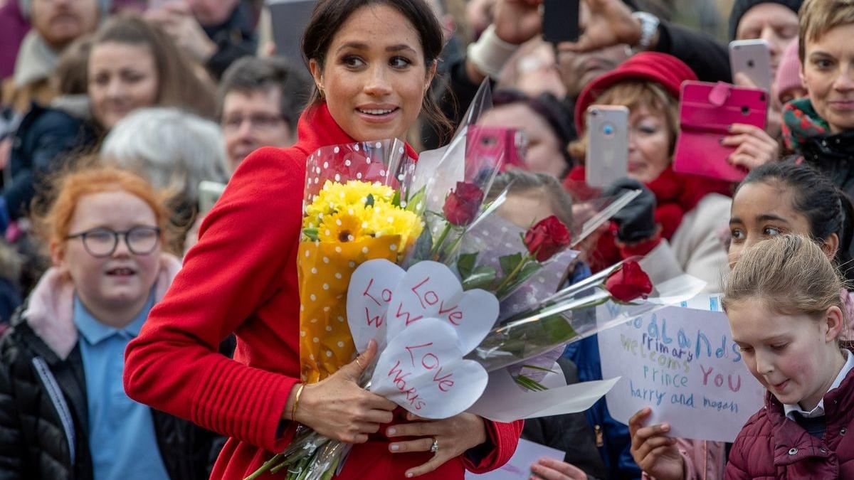 Britain’s Prince Harry and Meghan, Duchess of Sussex visit Birkenhead