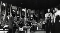 Simone de Oliveira a interpretar o tema 'Desfolhada' [Fotografia: Arquivo Global Imagens]