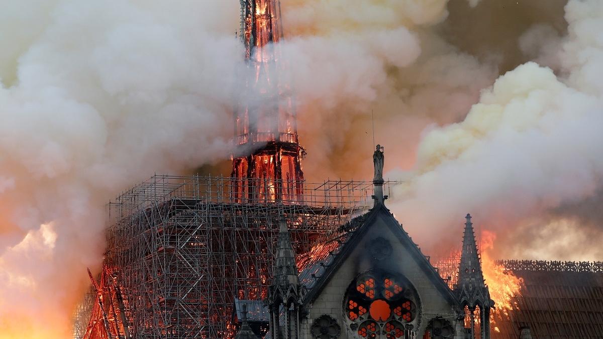 Fire at Notre Dame Cathedral in Paris