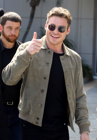 EXCLUSIVE: Richard Madden Smiles As He Leaves A ‘Bodyguard’ Event In Los Angeles, California