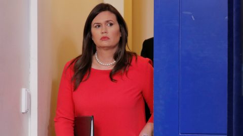 Sarah Huckabee Sanders [Fotografia: Jim Young/Reuters]