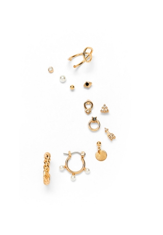 Conjunto-de-12-brincos,-Stradivarius,-€5.99