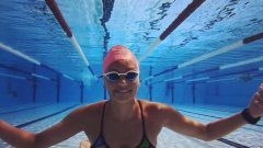 Mayra Santos é a primeira mulher a fazer a travessia a nado entre a Madeira e Porto Santo