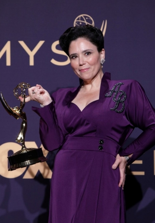 71st Primetime Emmy Awards – Photo Room  Los Angeles, California, U.S., September 22, 2019 – Alex Borstein poses backstage
