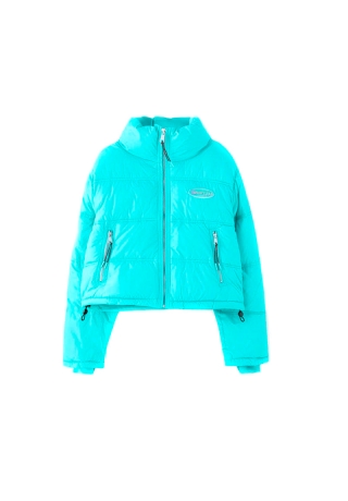 Blus+úo-acolchoado-cropped-de-gola-alta,-Pull&Bear,-Ôé¼29.99