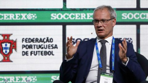 Secretário-geral adjunto da UEFA Giorgio Marchetti [Fotografia: Álvaro Isidoro/Global Imagens]