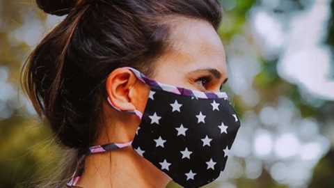 Cláudia Vieira máscara