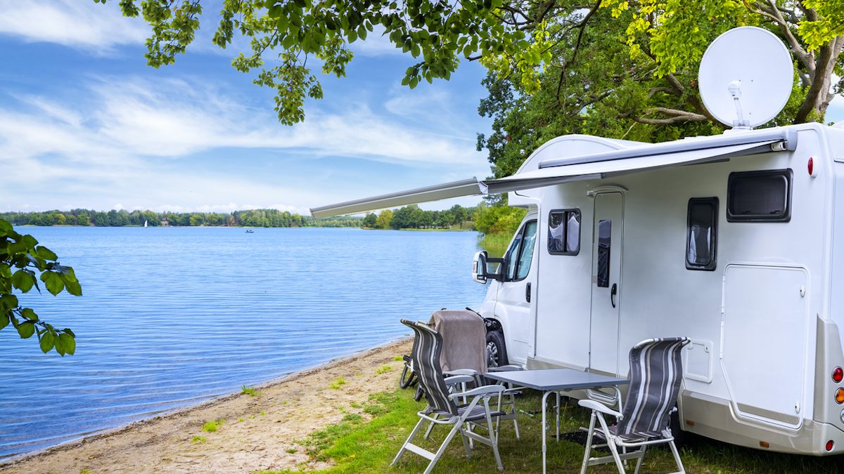 Holidays in summer at the lake, Germany