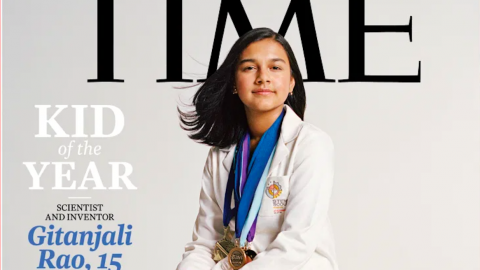 Gitanjali Rao na capa da Time [Fotografia: DR]