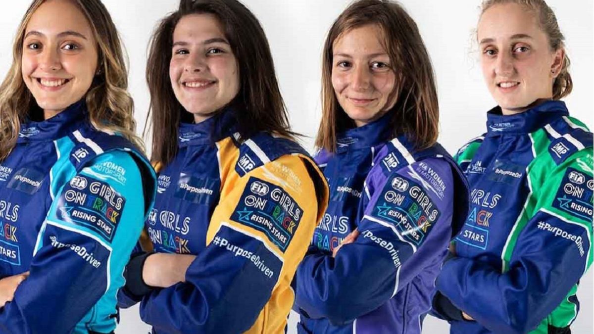 Quatro jovens Ferrari Driver Academy Motor 24