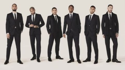 messi neymar danilo Pereira sergio Ramos PSG Dior moda