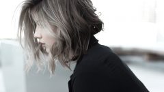 Bob balayage coloração tendência