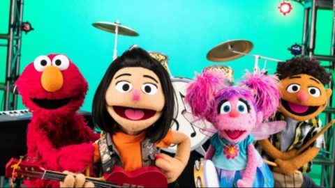 Rua sésamo personagem coreana asiática americana