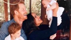 Duques de Sussex postal natal Lilibet Harry