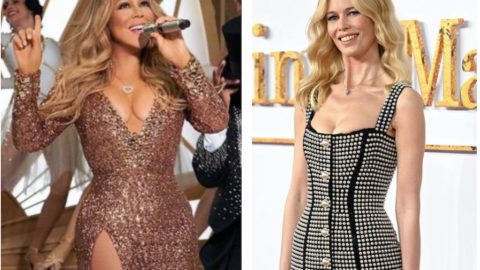 Mariah Carey Claudia Schiffer pérolas tendência 2022