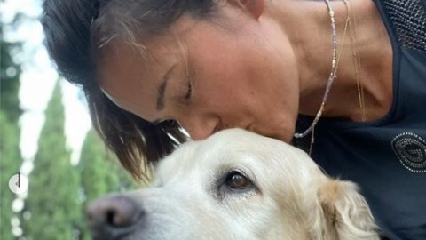 Cláudia Vieira cão Yoshi morte