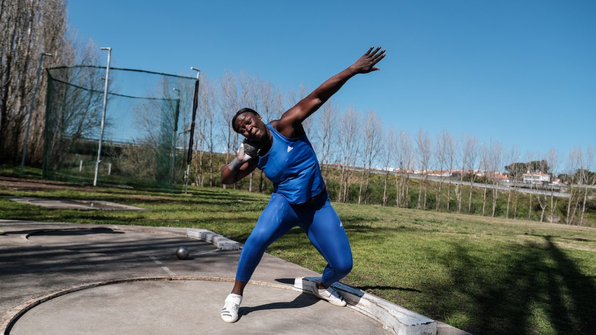 Treino de Auriol Dongmo