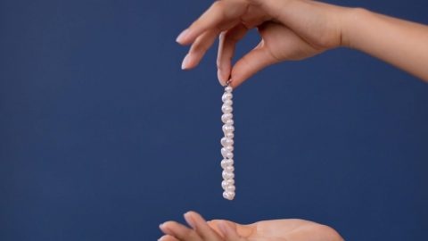 Pérolas imitação falsas