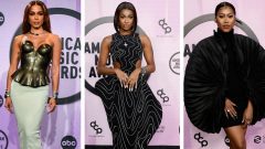 Cantora brasileira Anitta,atriz e cantora Coco Jones e intérprete e compositora Muni Long nos American Music Awards 2022 [Fotografia: Monstagem/AFP]