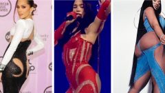 Anitta, Dua Lipa e Cardi B em criações da Thierry Mugler [Fotografia: Montagem/Instgaram/Divulgação/Thierry Mugler]