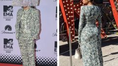 Apresentador Riccardo Simonetti e empresária e influenciadora Georgina Rodriguez [Fotografia: Montagem ascha Schuermann / AFP e Instagram/Georgina Rodriguez]